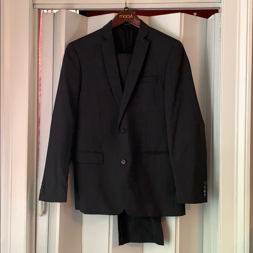 Macy’s Two-Piece Dark Grey Suit. Great Condition